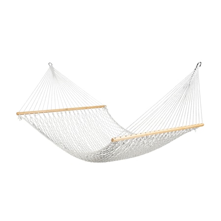 Bliss Hammocks 60" Wide Polyester Rope Hammock w/ Spreader Bars, S Hooks, & Chains | 450 Lbs Capacity BH-411